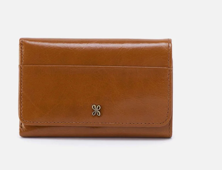 Jill Trifold Wallet in Truffle by Hobo