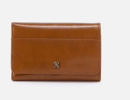 Jill Trifold Wallet in Truffle by Hobo