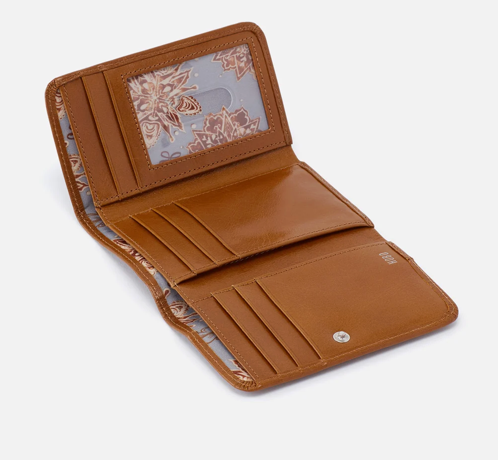 Jill Trifold Wallet in Truffle by Hobo