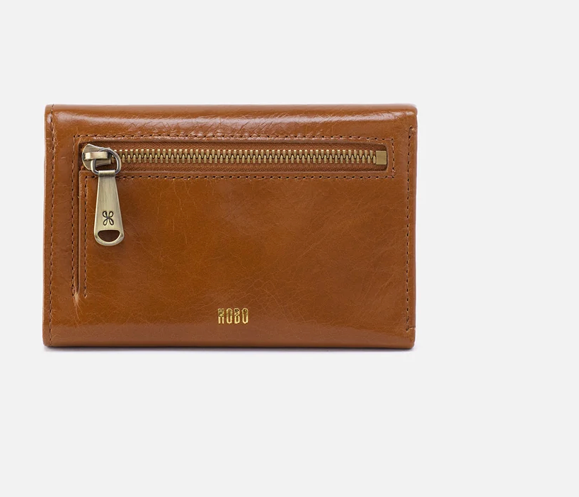 Jill Trifold Wallet in Truffle by Hobo