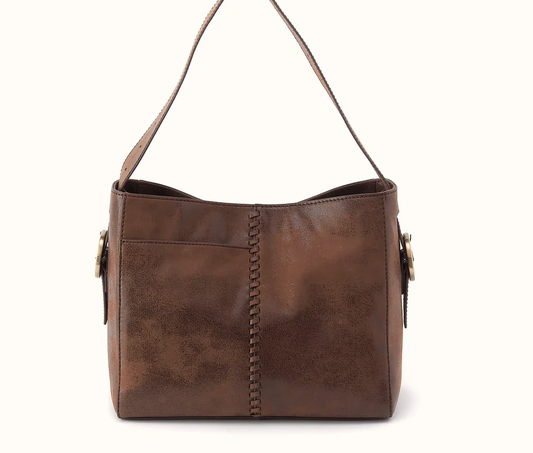 Render Shoulder Bag In Mocha Buffed Leather by Hobo