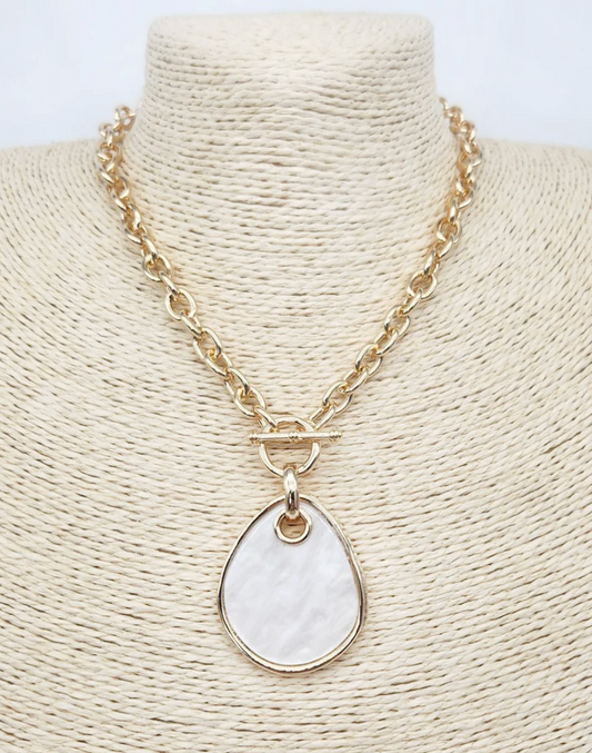 Pearlized Charm Necklace