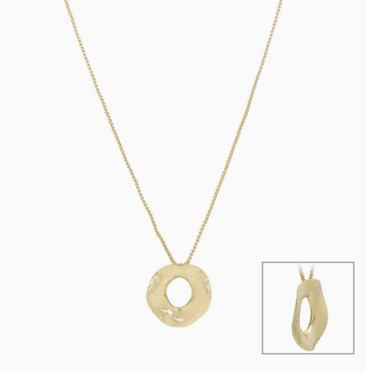 Open Circle Charm Necklace