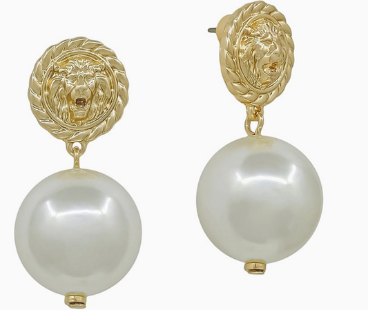 Coin Pear Earring