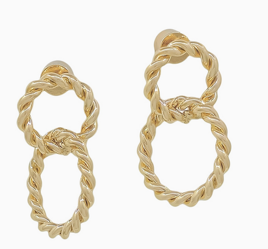 Cable Linked Earrings