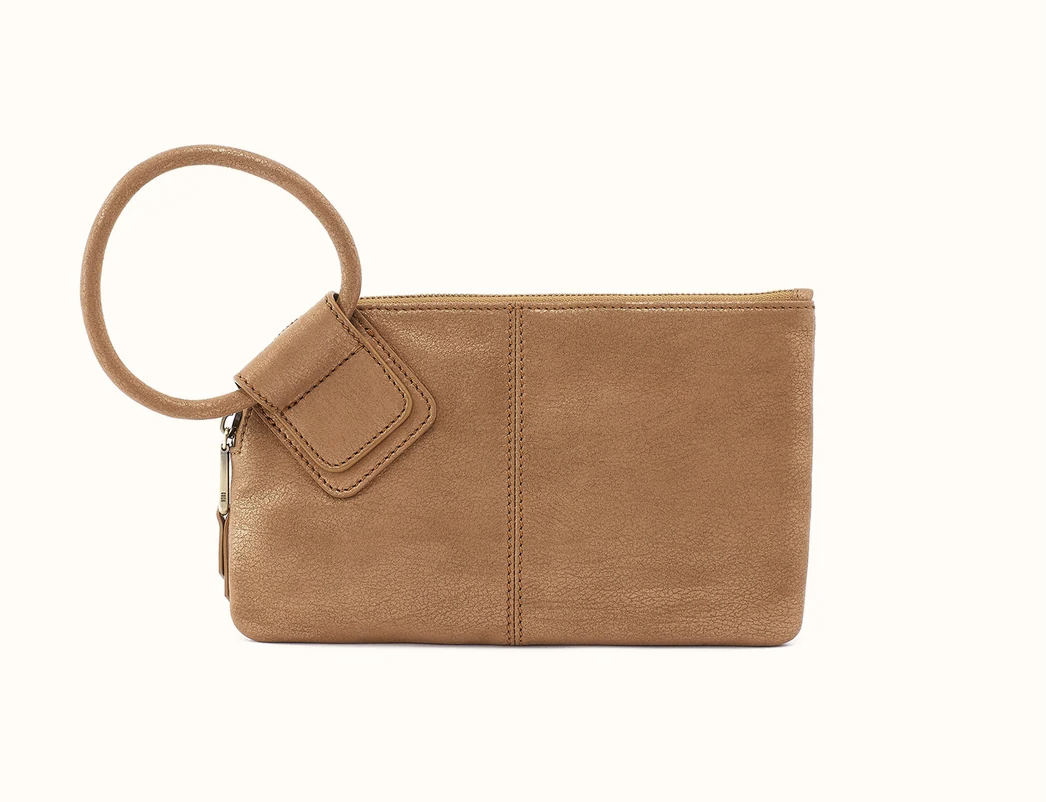 Sable Wristlet in Honey Gold by Hobo