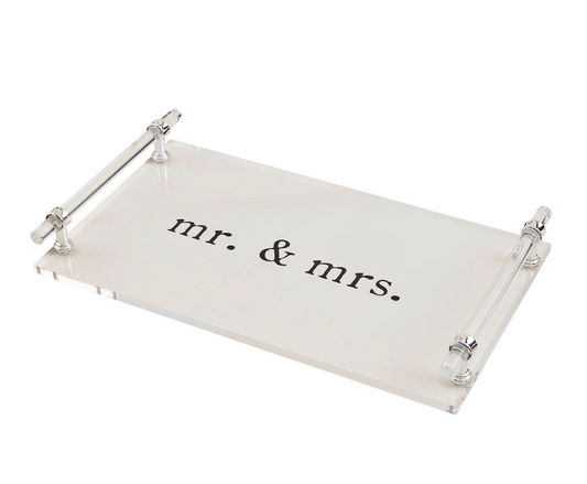 Mr & Mrs Acrylic Tray