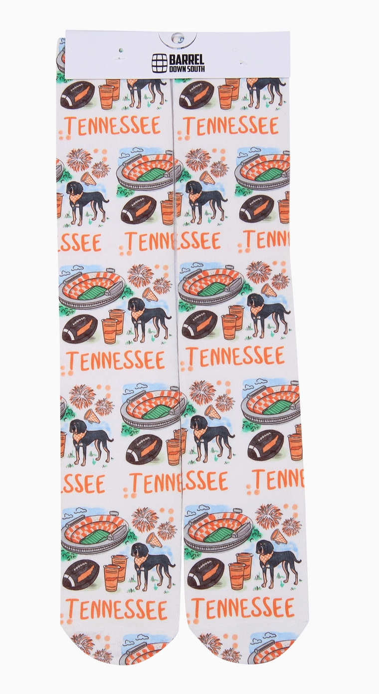 Barrel Down South Patterned Socks