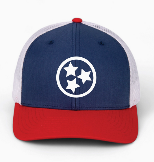Silicon Tristar Trucker Hat