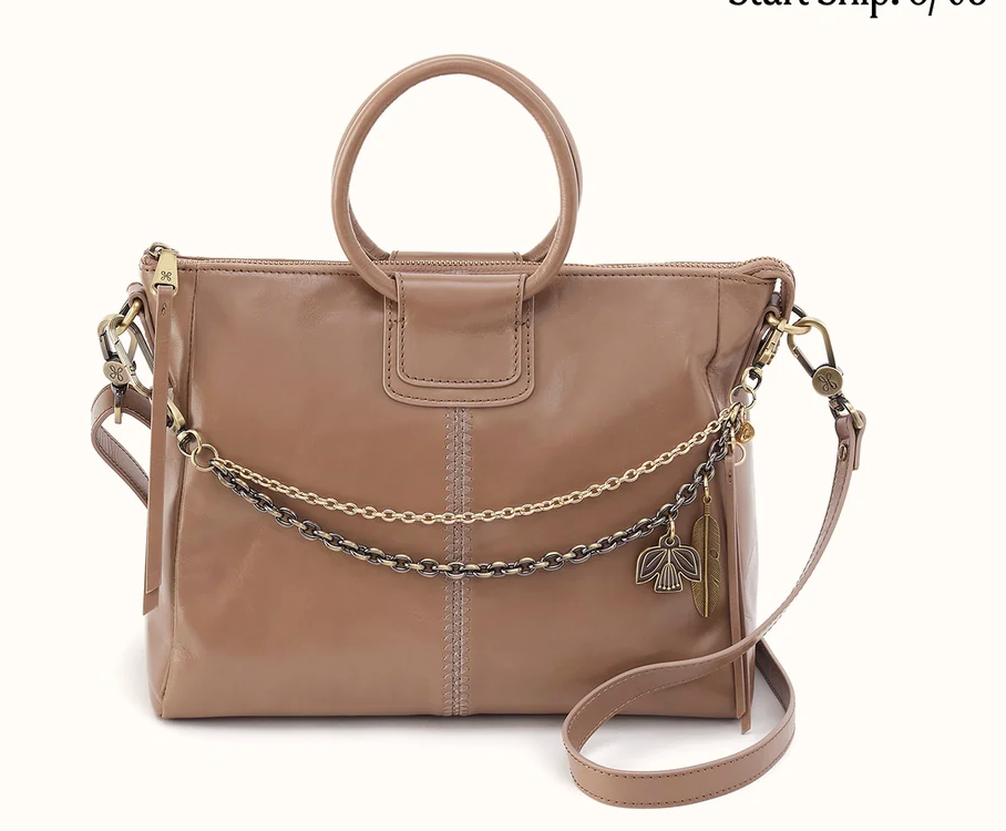 Sheila Medium Satchel In Polished Woodsmoke Leather