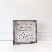 HEAVEN IN OUR HOME SIGN