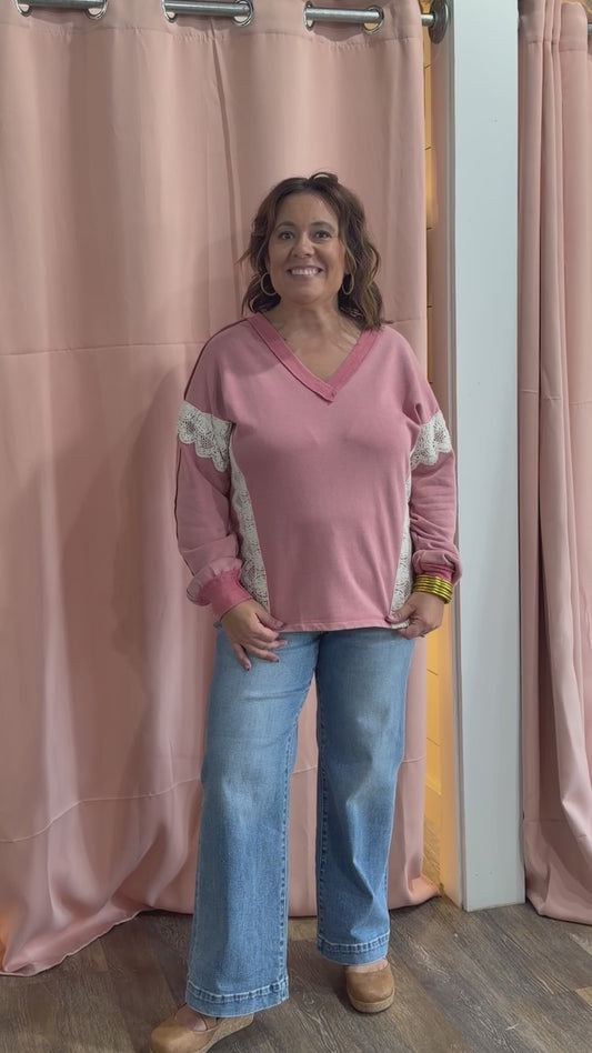 Lace & Leisure Pullover