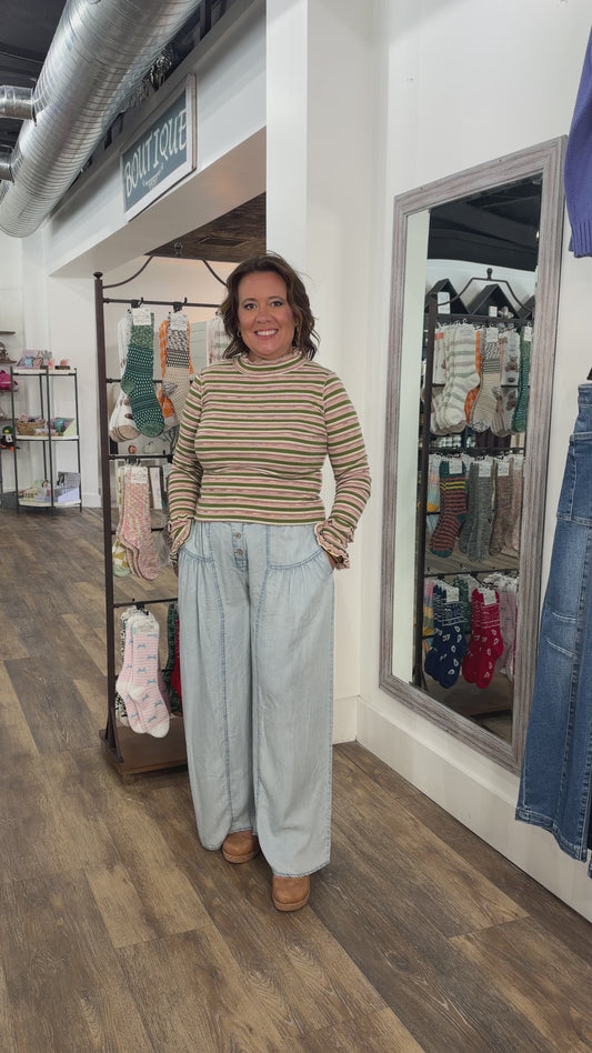 Just Fly Away Chambray Pants
