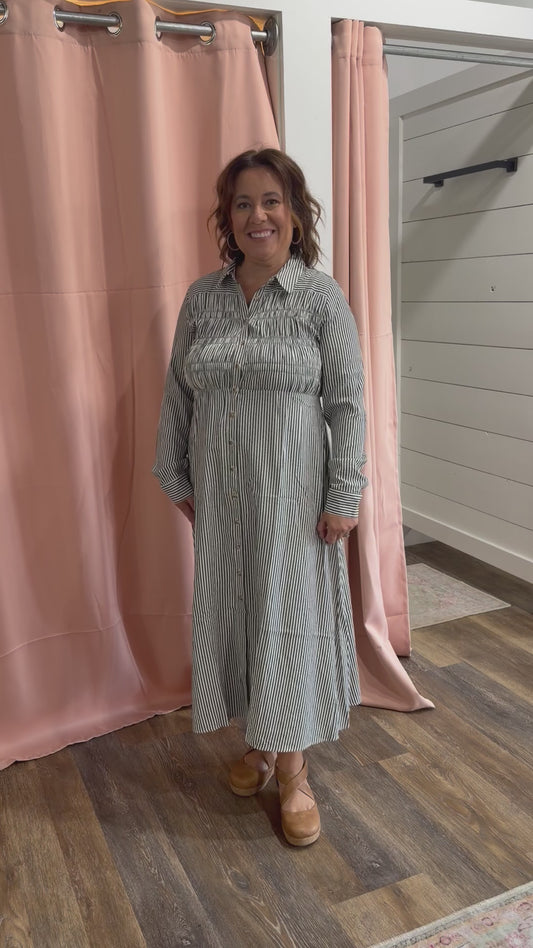 Lena Striped Dress