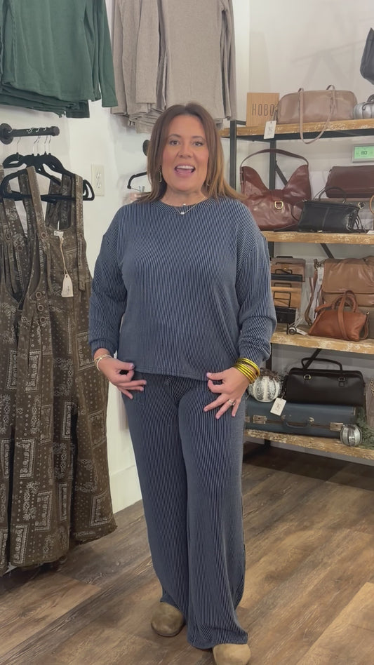 Ribbed Long Sleeve Set