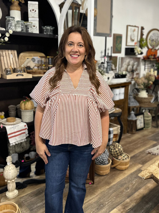 Your Business Striped Top