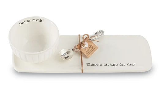 Melamine Chip and Dip Set