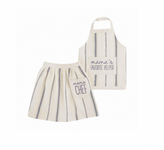 Mama's Chef & Helper Apron Set