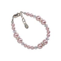 Sadie Sterling Silver/Pearl Kid's Bracelet