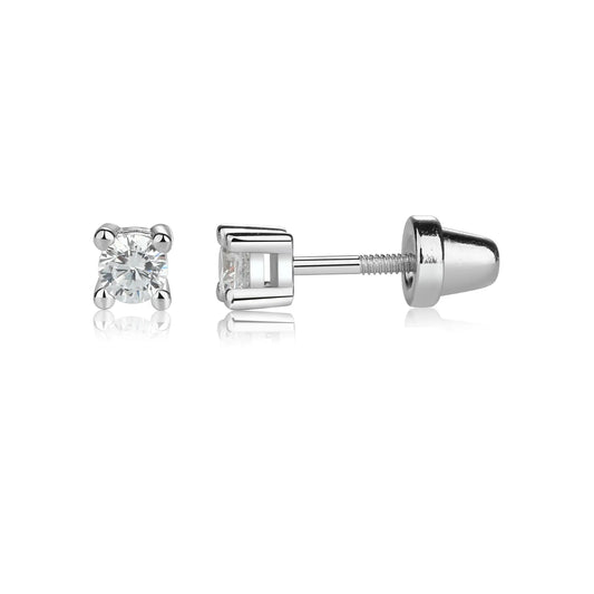 Children's Sterling Silver CZ studs